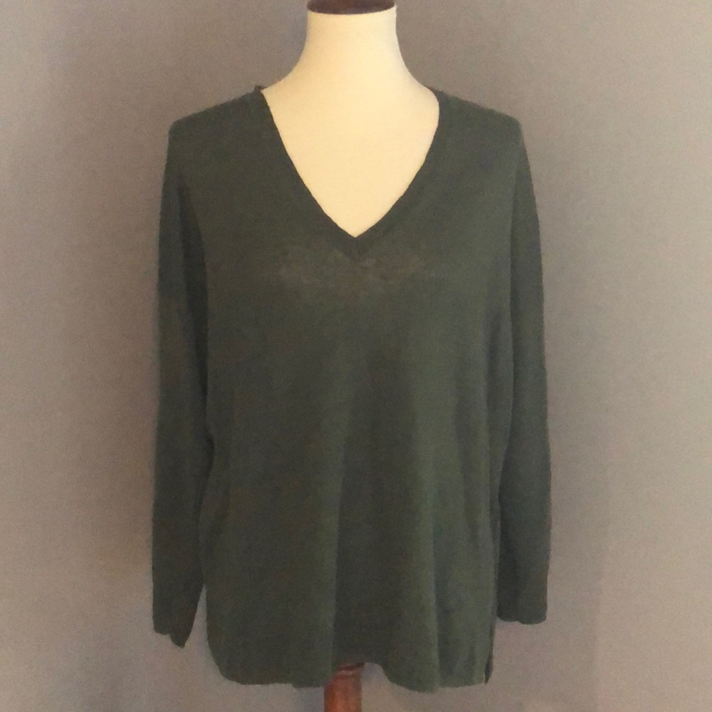 Deep green sweater!